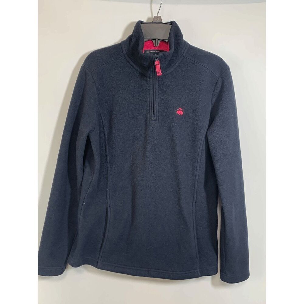 345 Brooks Brothers Women’s Sweatshirts Quarter Zip Turtleneck Navy Blue Medium